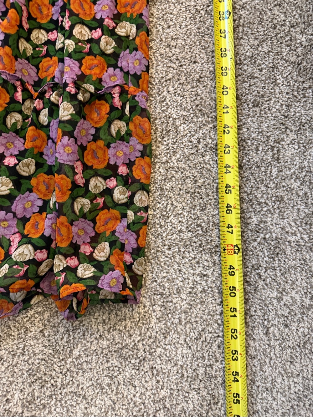 Mango Black Floral Smocked Yoke Maxi Dress - Picture 8 of 8